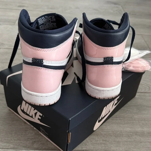 Nike Air Jordan Retro High in Pink and Black Bubble Gum